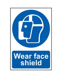 Wear Face Shield Sign