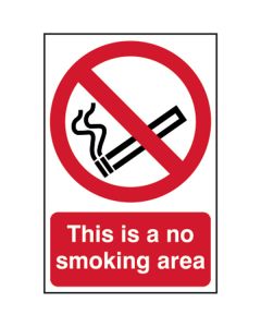 No Smoking Area Sign