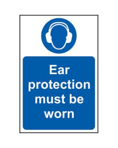 Ear Protection Must Be Worn Sign