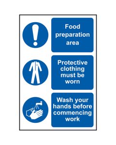 Food Preparation Sign